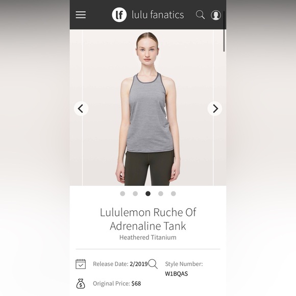 lululemon athletica Tops - lululemon athletica Striped Gray Tank Top